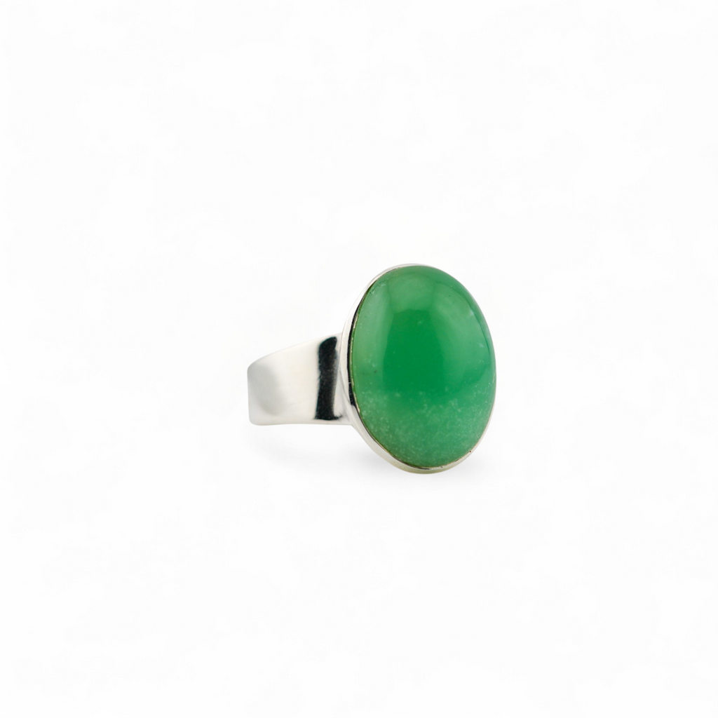Nordic chrysoprase ring A