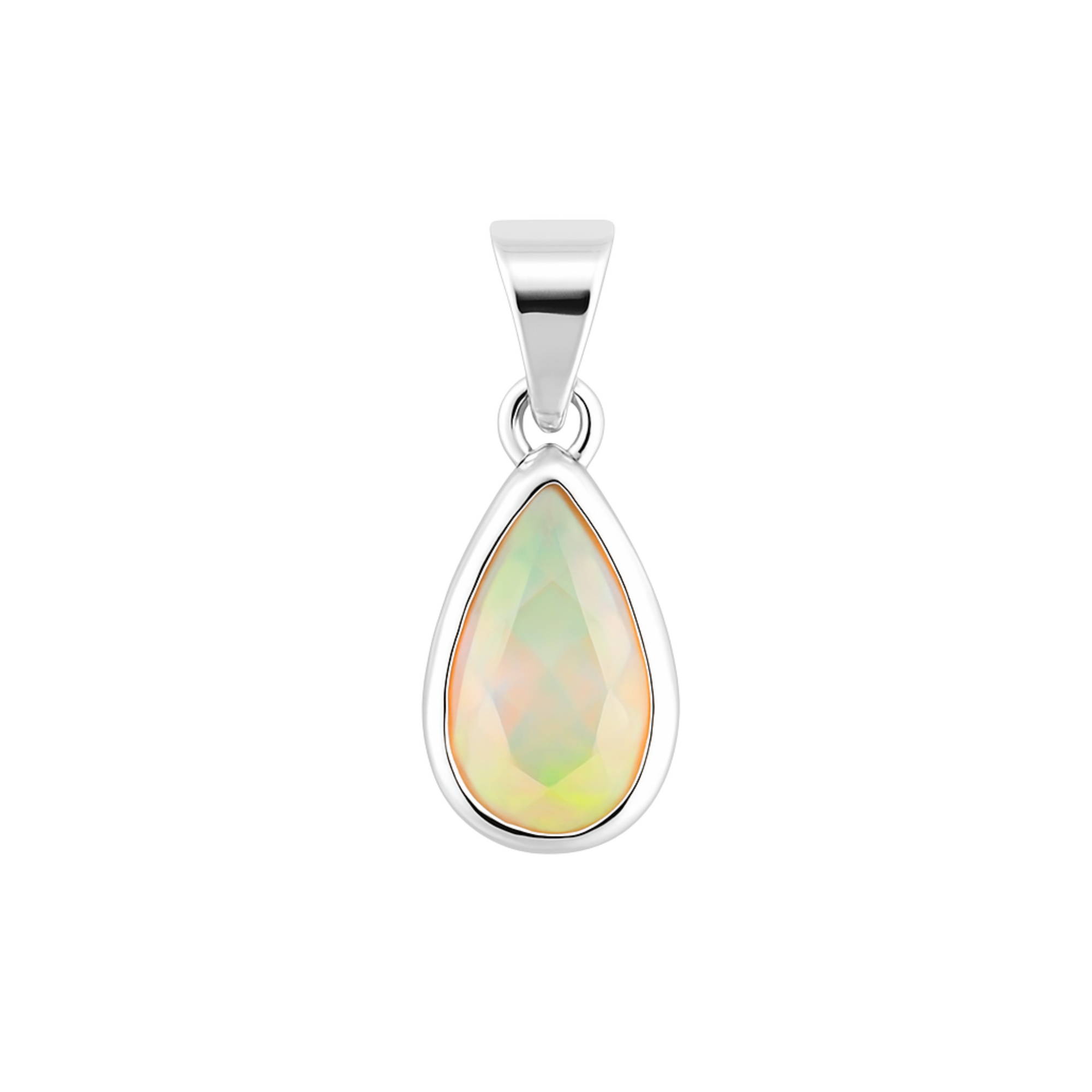 Pear opal pendant