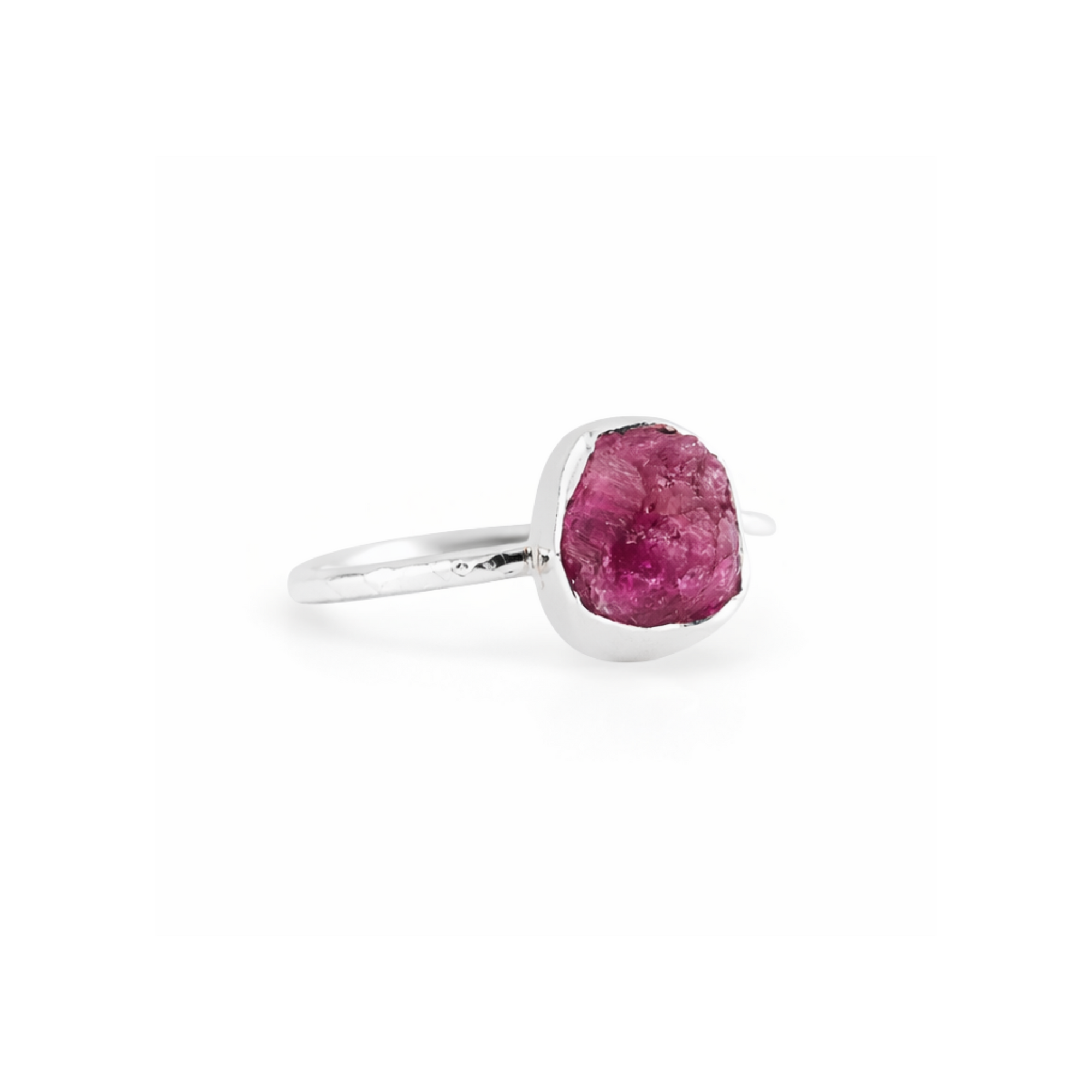 Meteor pink tourmaline ring