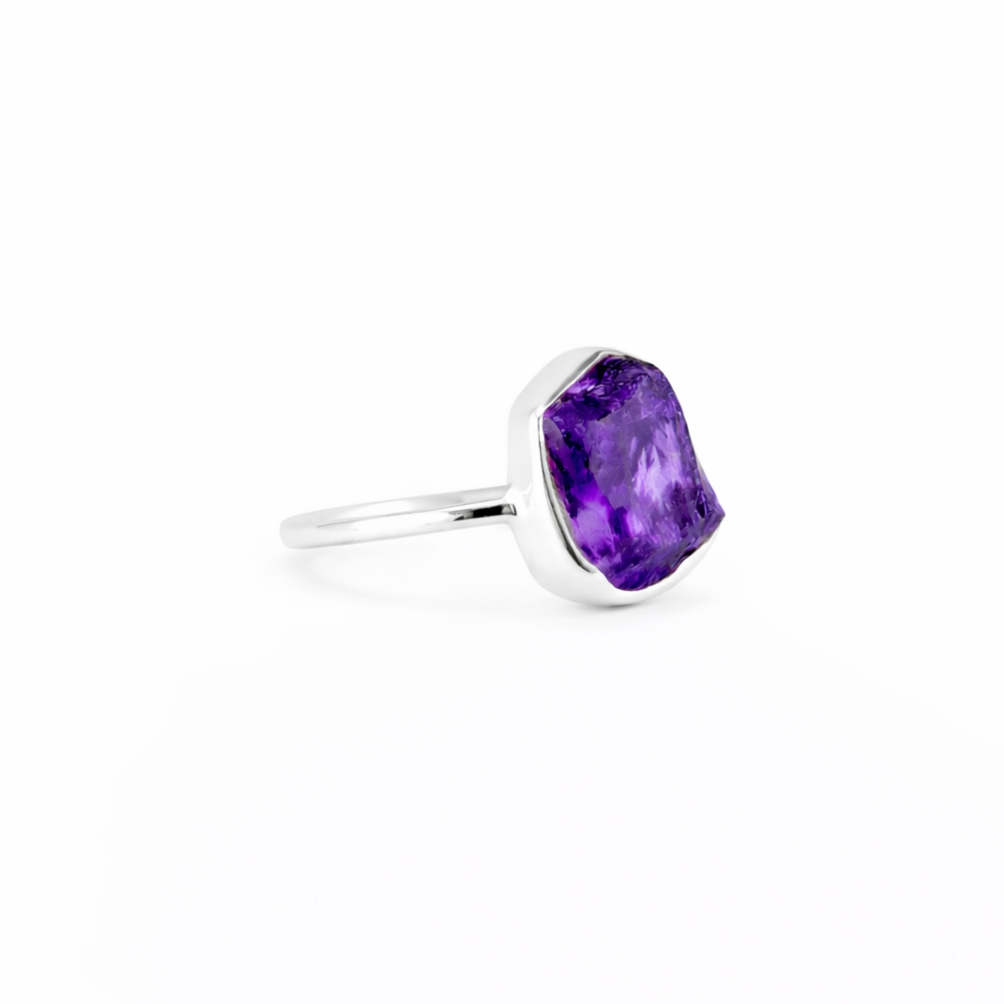 Meteor amethyst ring
