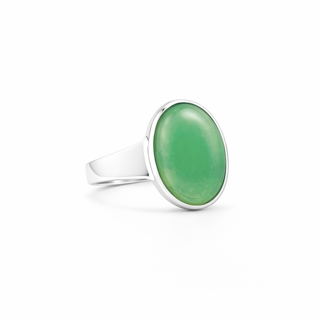 Nordic chrysoprase ring A