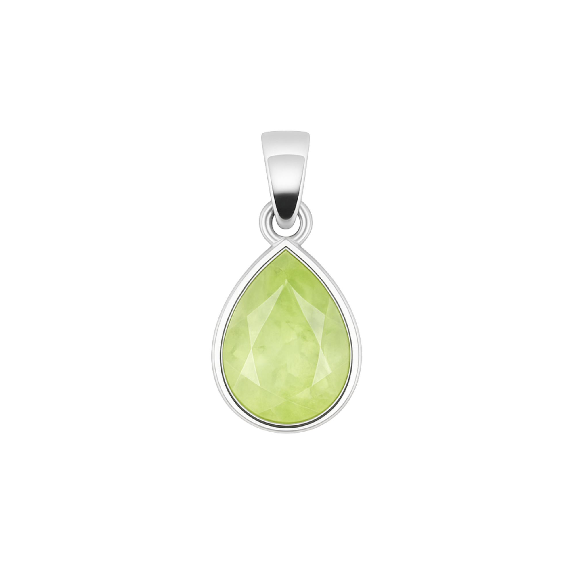 Venus prehnite pendant