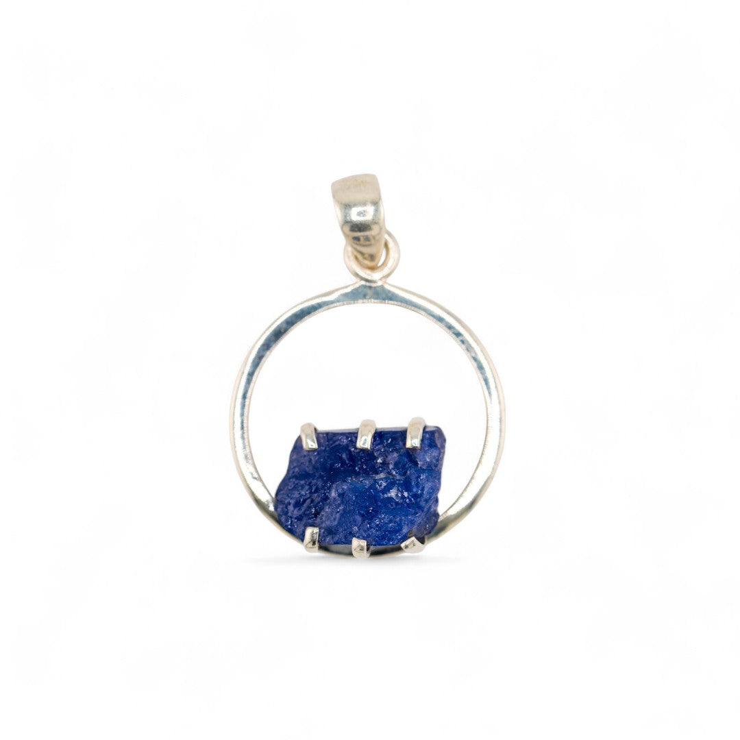 Tanzanite claw pendant