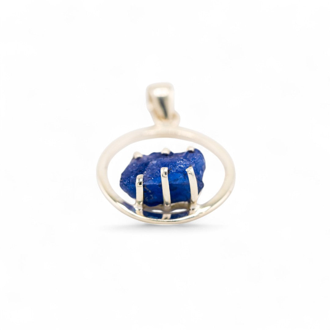 Tanzanite claw pendant
