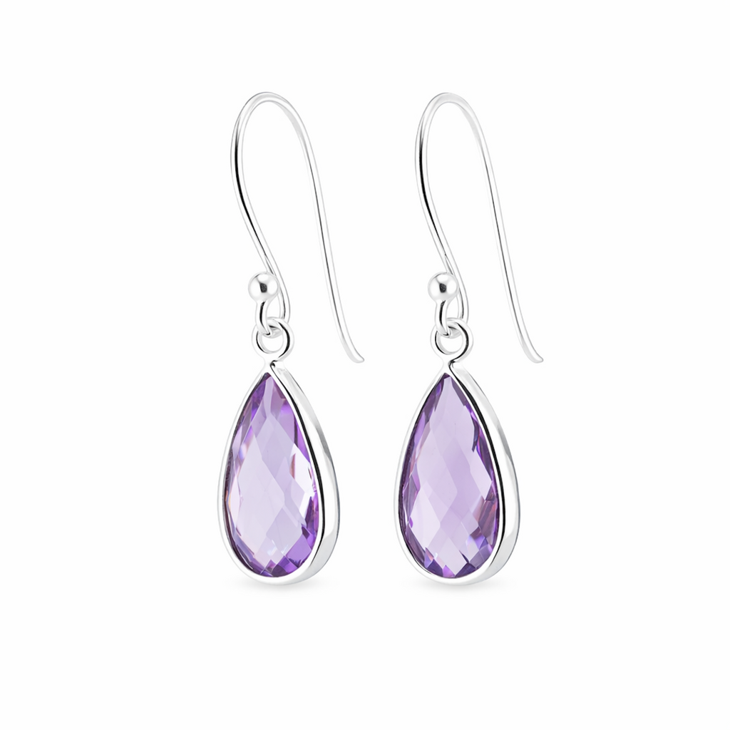 Brazil Amethyst short earrings
