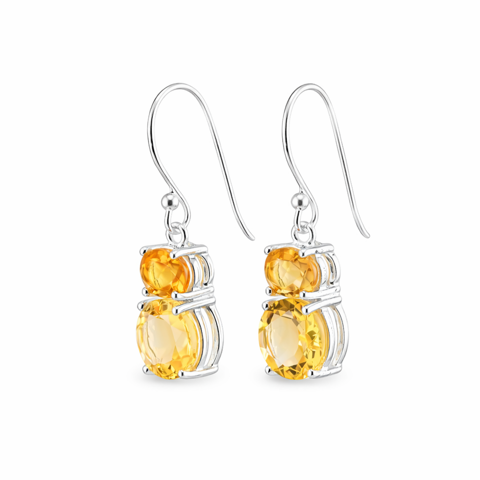 Teddy citrine earrings