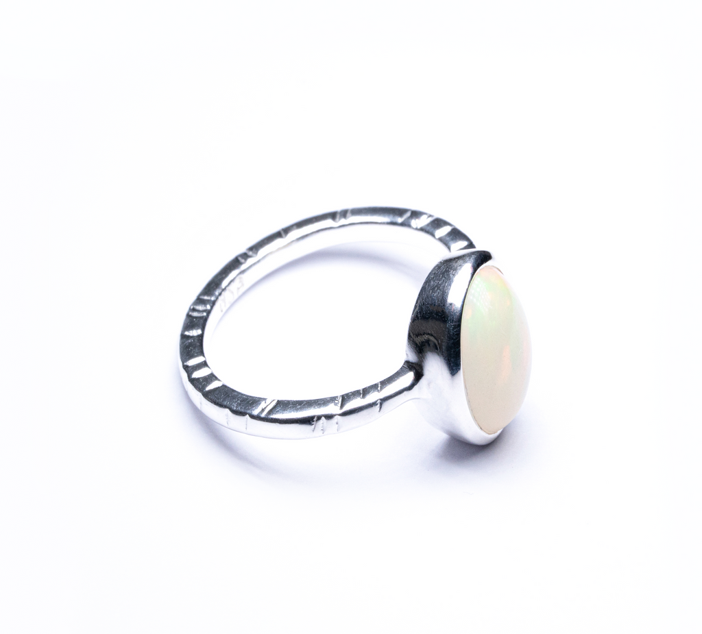 Ethiopian opal ring