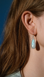 Long Rainbow Moonstone Earrings