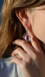 Meena amethyst earrings