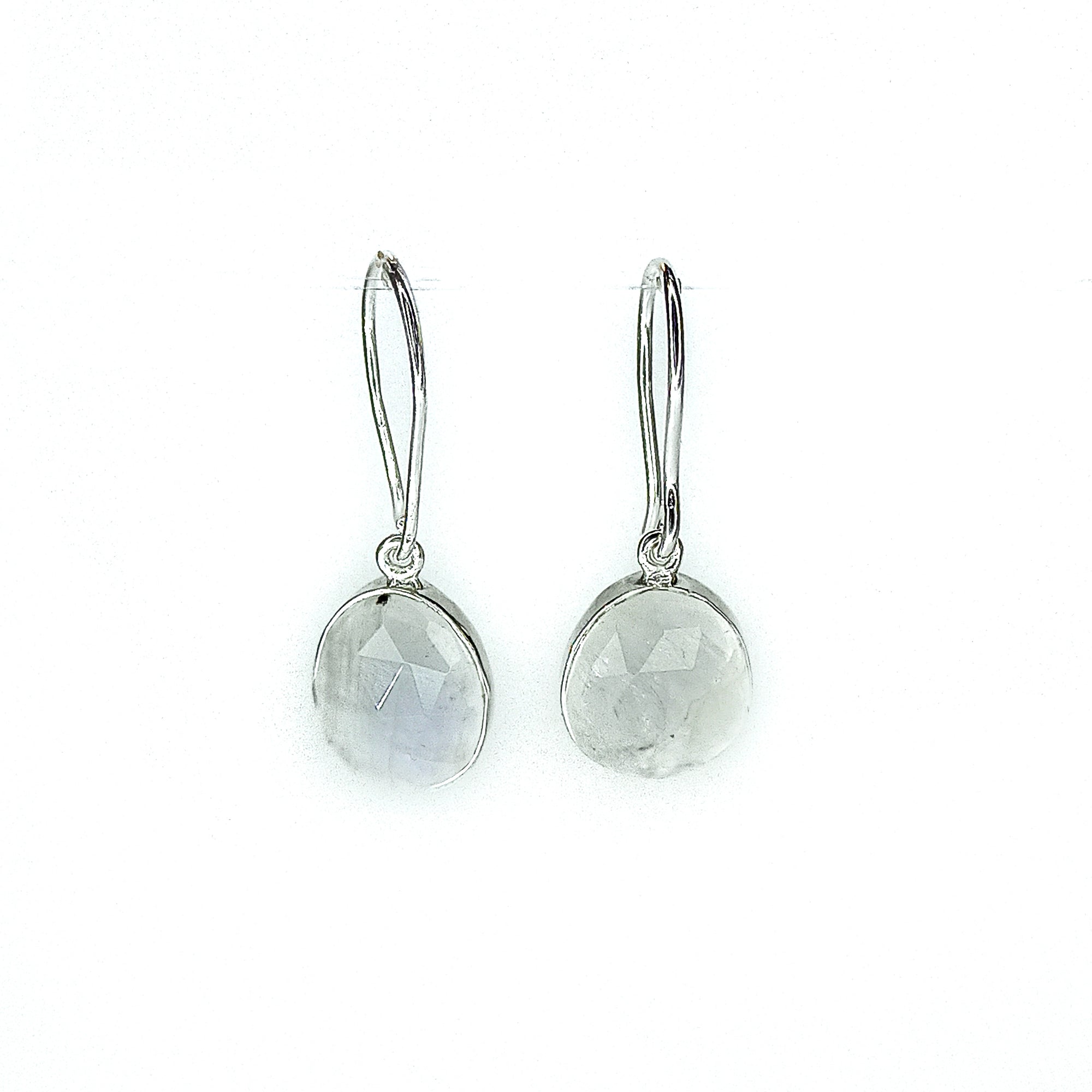 Rainbow Moonstone magic oval Earrings