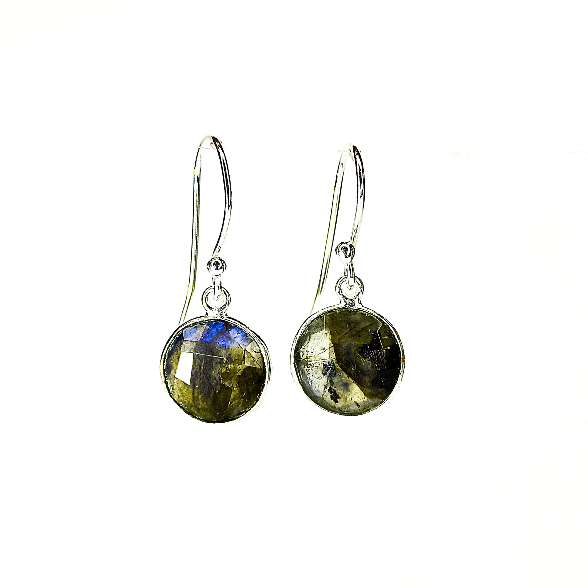 Labradorite magic round Earrings