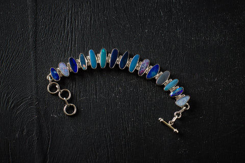 Fire - Earth - Water Opal bracelet